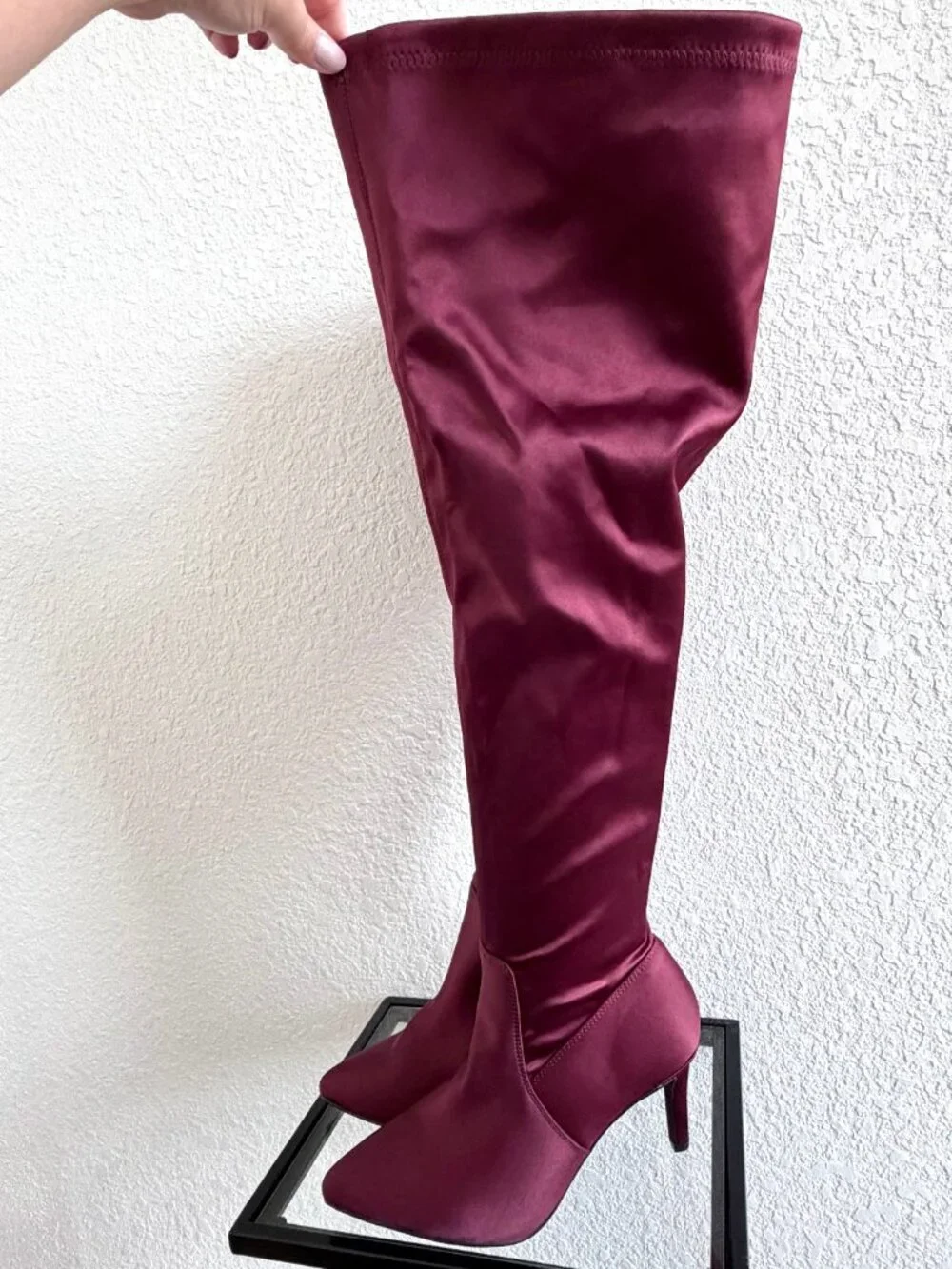 Torrid Maroon Red Over the Knee Boot - Size 8WW